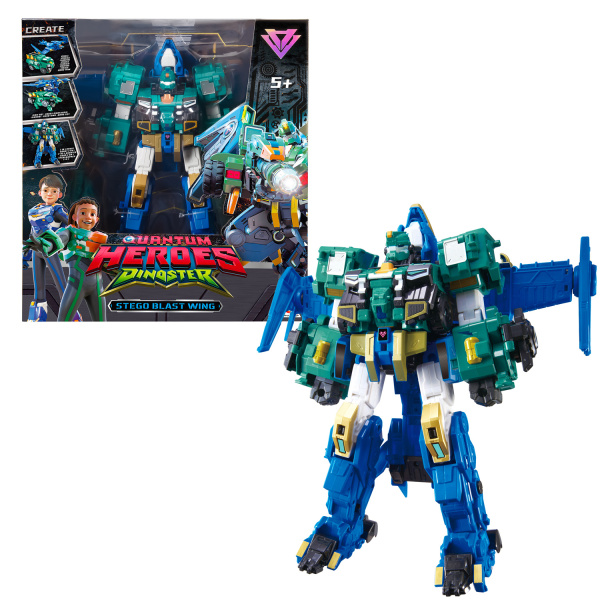 Mega-transformer 4-in-1 Stego Blast Wing with 3 modes