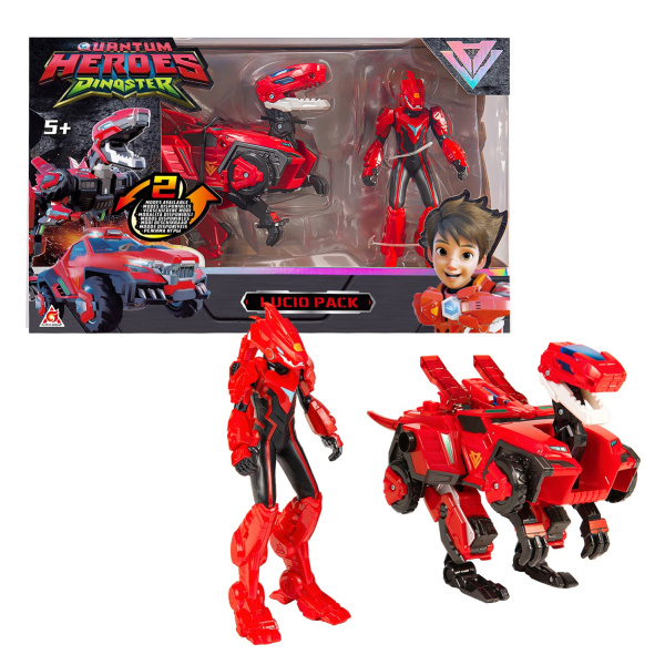 Dinoster. Game Set. Dino-bot Transformer and Lucio Figure 16cm.  Dinoster